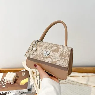 Butterfly Heart Shoulder Bag With Chain